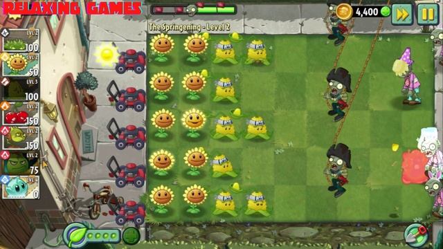 [Plants vs Zombies 2] The Springening - Level 1 - 3 смотреть онлайн