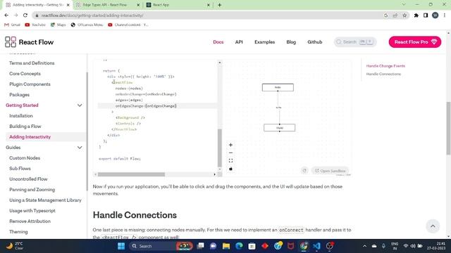 React Flow Library | First node and edge react flow| Tutorial 3 React Js смотреть онлайн