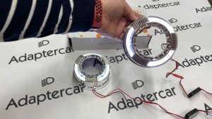 Маска Aozoom CDA-07 для линз 3.0 дюйма круглая с ангельскими глазками CREE + режим притухания