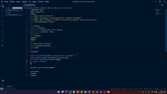 Javascript Resize Observer смотреть онлайн