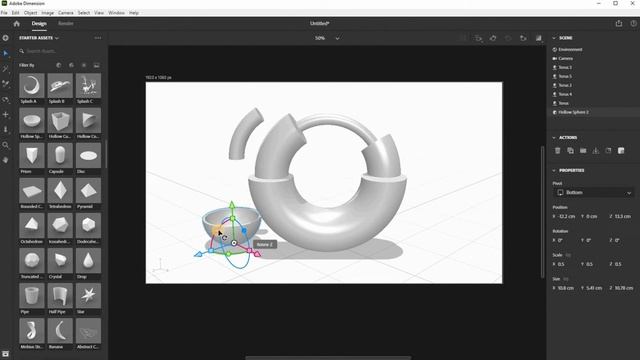 Abstract 3D Art Tutorial in Adobe Dimensions & Adobe Photoshop | Abstract 3D Art. смотреть онлайн