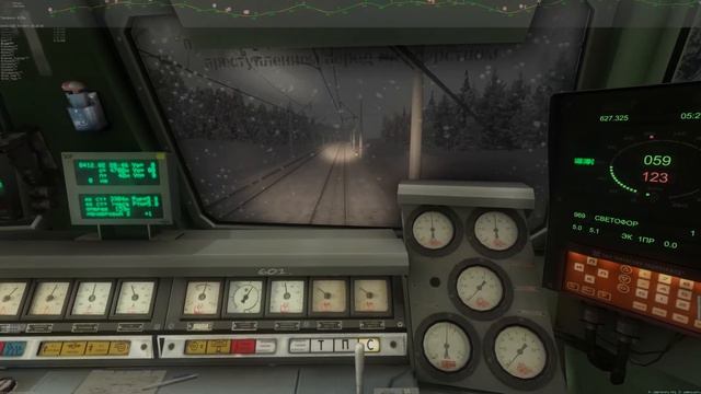 поезд 7 Москва-Брест в сложном режиме ЧС4т