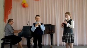 Ансамбль блокфлейт Бутусова А. и Курбатов М. Шильцева Лесная полька