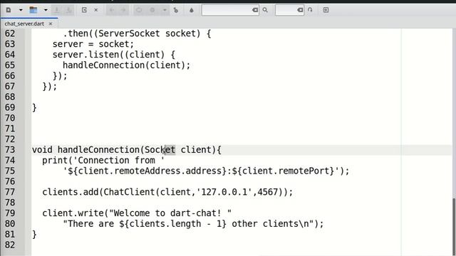 3 - المستوى الاول dart socket شرح chat room server смотреть онлайн