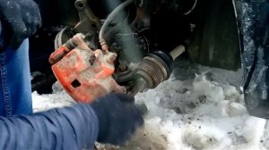 Замена наружнего шруса на альмере