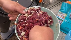 Полевая кухня где-то в Якутии / что едят Саха на охоте