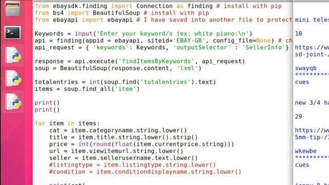 How to use eBay API with Python - any country - using ebaysdk смотреть онлайн
