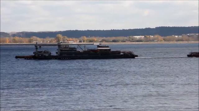 Самоходный землесос в районе Ульяновска 15 10 2013г смотреть онлайн