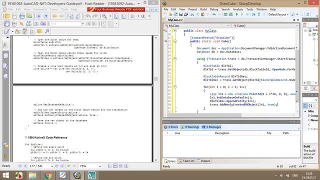 01 C# AutoCAD смотреть онлайн