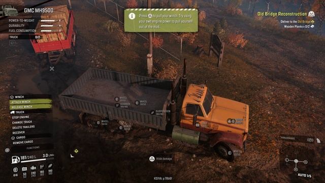 Playing Snow Runner First Mission GEFORCE RTX 4080 AORUS MASTER смотреть онлайн