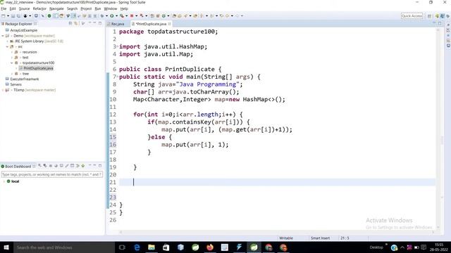 How to Print Duplicate Value in Java смотреть онлайн