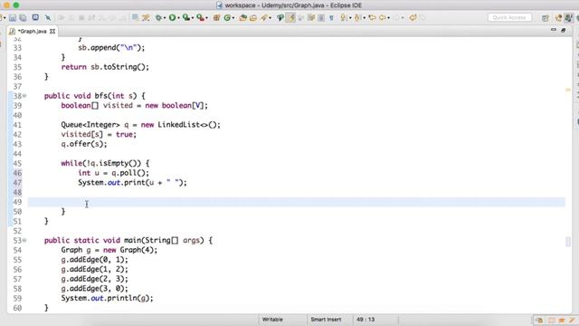 Breadth First Search (BFS) traversal of an Undirected Graph | Implementation смотреть онлайн