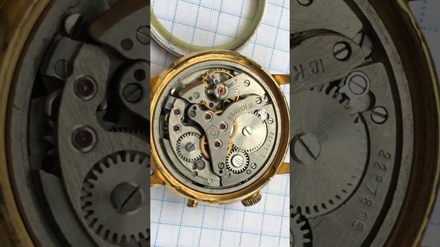 Часы будильник Полет 18 камней Ау 20 экспортные наручные POLJOT Clock Poljot