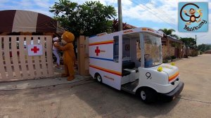 Дети и Машина - Дети играют в Спасателей, Красная машина. Манкиту