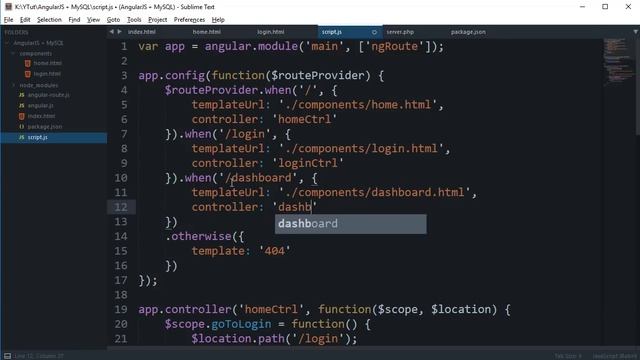 AngularJS + MySQL Login App - Part 1 смотреть онлайн