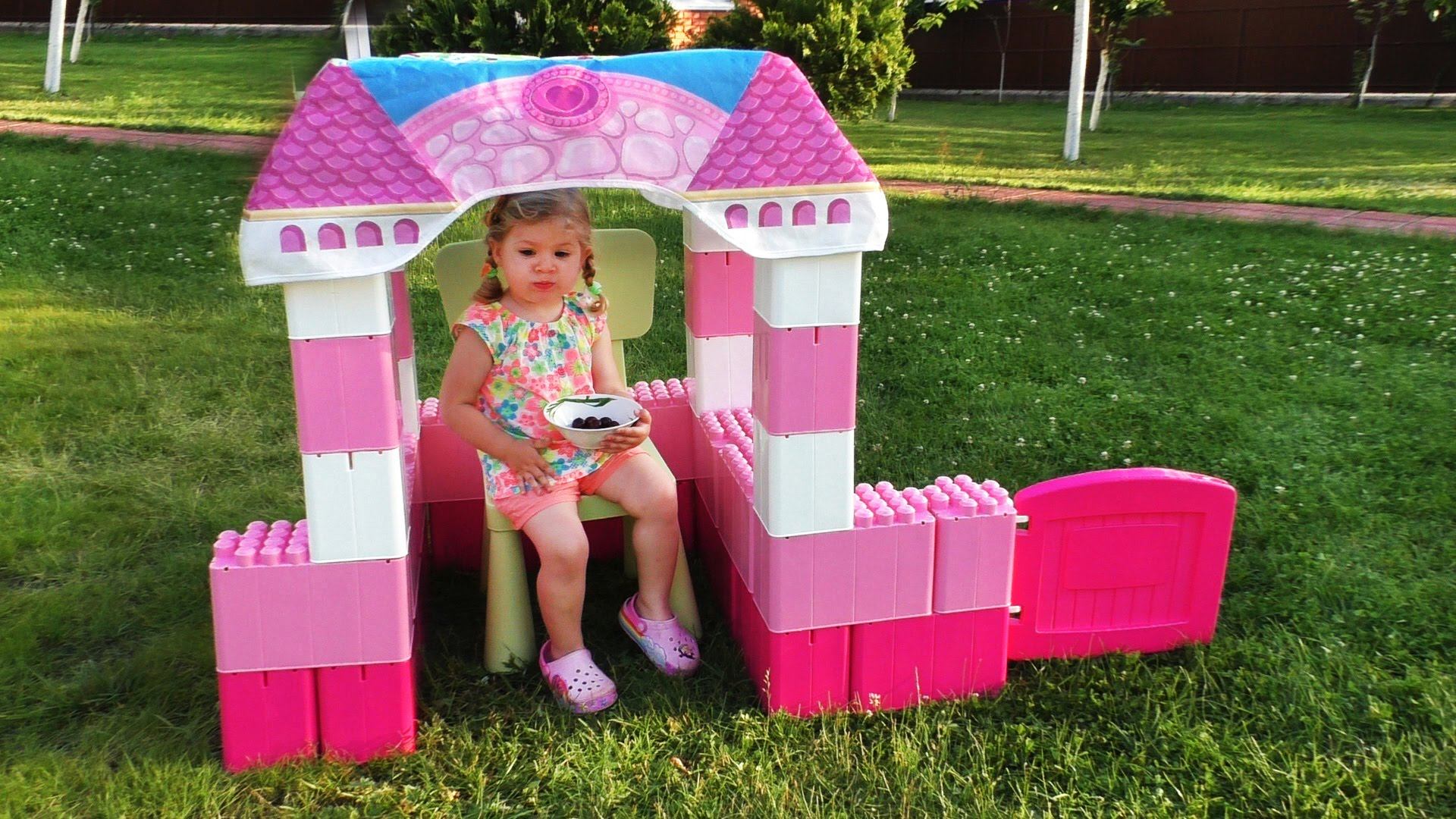 ✿ ЗАМОК ПРИНЦЕССЫ Конструктор МЕГА БЛОКС Игры Для Девочек Mega Bloks Disney Princess Play Castle смотреть онлайн