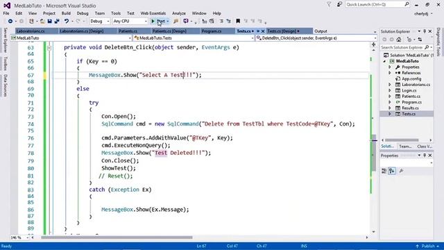 Medical Laboratory Management System Using C#.Net and SQL Server смотреть онлайн