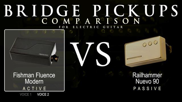 Fishman FLUENCE MODERN vs Railhammer NUEVO 90 - Bridge Guitar Pickup Comparison Tone Demo смотреть онлайн