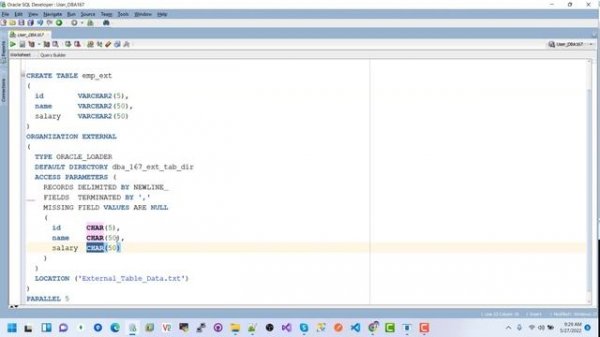 Oracle - External Table || How to Create and Use Oracle External Table  #oracle #oraclesql #sql