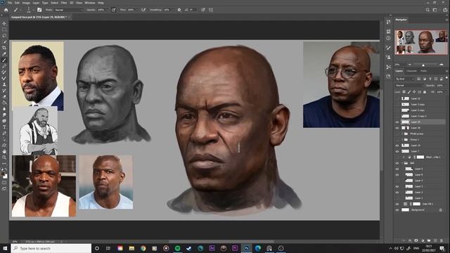 Character Concept Art: Sketch To Final - Photobashing And Iteration Techniques (timelapse)