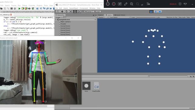 Python Human Pose Estimation And Unity Integration смотреть онлайн