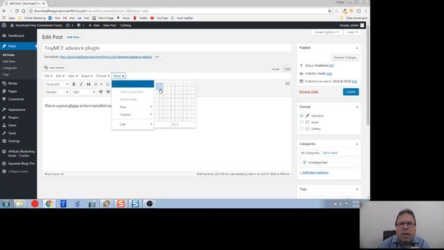 TinyMCE Advanced WordPress Plugin смотреть онлайн