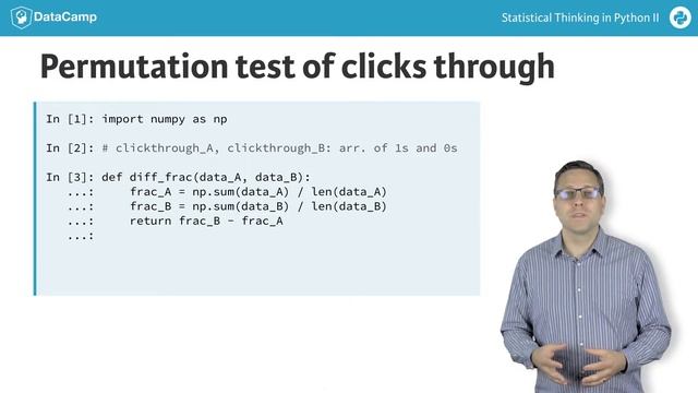 Python Tutorial: Statistical Thinking in Python II (Part 4) смотреть онлайн