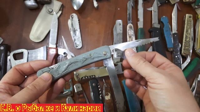 Огромная коллекция ИНТЕРЕСНЫХ,складных ножей СССР. Советские ножи. Коллекция складных ножей из СССР смотреть онлайн