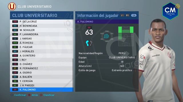 UNIVERSITARIO DE DEPORTES | PES 2019 | Faces & Stats - Parche Copa Movistar 2018 смотреть онлайн