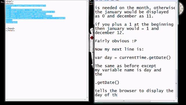 Display the date using Javascript Tutorial смотреть онлайн