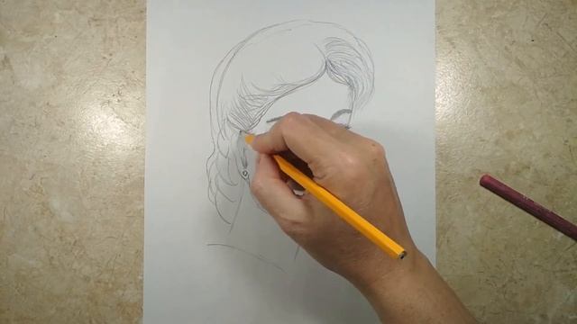 Рисуем простым карандашом Как нарисовать девушку. Рисунок девушки смотреть онлайн