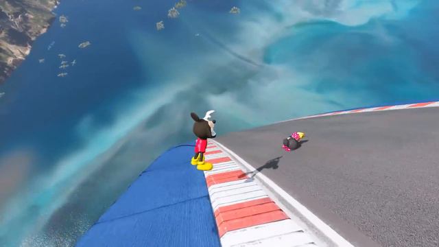GTA 5 Mickey Mouse vs Minnie Mouse Water Ragdolls & Fails Ep.5 [Euphoria Physics] смотреть онлайн