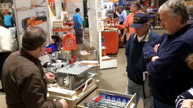 Pantorouter trade show display at Baltimore wood show смотреть онлайн