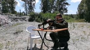 Пристрелка коллиматорного прицела на Сайга-МК 223 Rem.