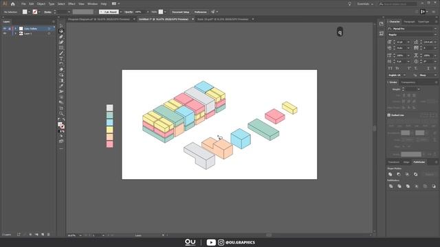 Architecture Program Diagram in Adobe Illustrator смотреть онлайн