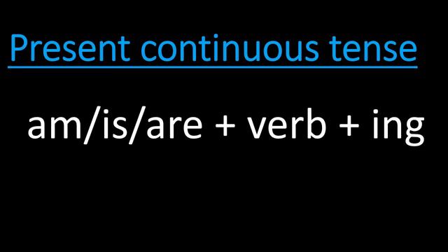 Verbs - Present Continuous Tense смотреть онлайн