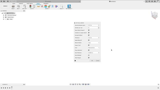 Fusion 360 Bulk DXF Import Add-in Overview смотреть онлайн