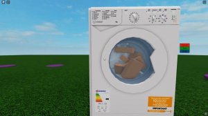 Experiment: Indesit IWC71452 Vs Bricks (Roblox)