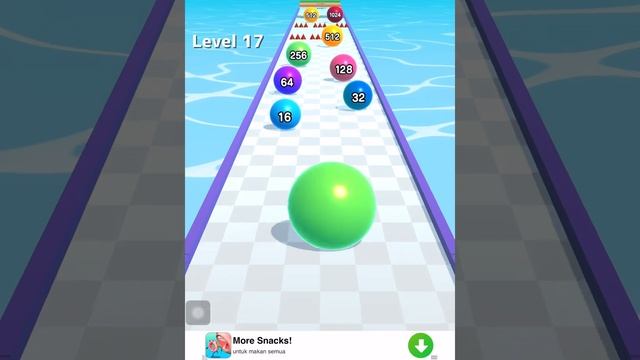 Ball Run 2048 All Levels Walkthrough Gameplay iOS,Android New Update Max Level 16 , 17, 18 PLZZ6383 смотреть онлайн