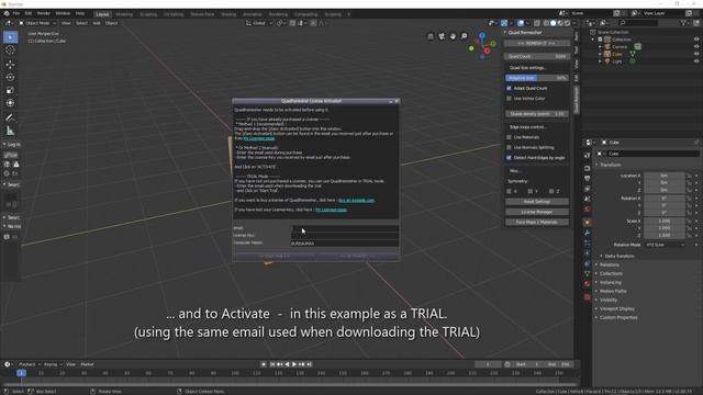 Quad Remesher for Blender - Quick Start tuto смотреть онлайн