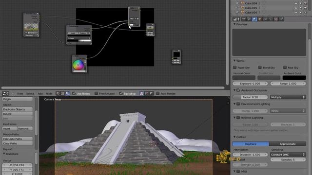 Tutoriel Mist dans les Composite Nodes de Blender 2.63a смотреть онлайн