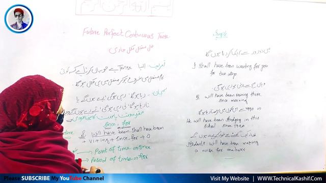 Future Perfect Continuous Tense - Tenses Lesson15 | Mam Farzana [MA-English] || Kashif Official || смотреть онлайн