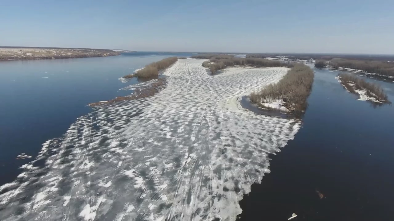 Весна. Волга. Самарская область. смотреть онлайн