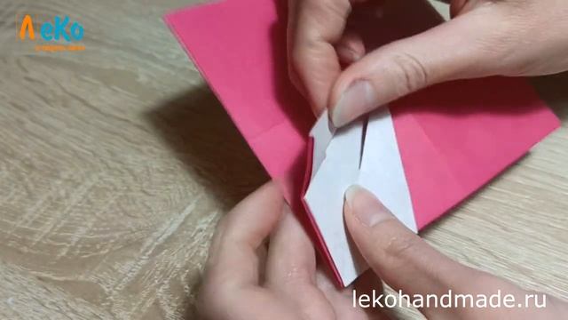 Веселое оригами. Открытка с кроликом. Поделка из бумаги. смотреть онлайн