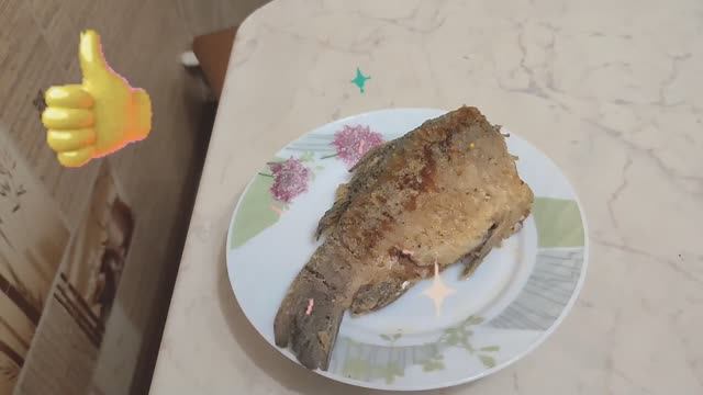 Вкусный хрустящий жареный карась!