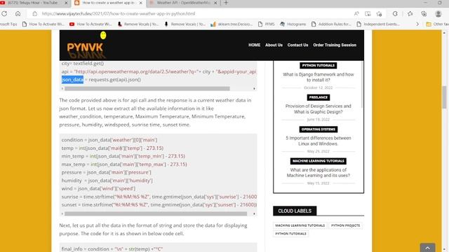 How to Create Weather App in python? смотреть онлайн