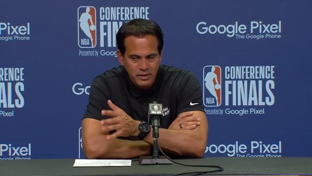 Erik Spoelstra Talks ECF Game 3 Win, FULL Postgame Interview ? смотреть онлайн