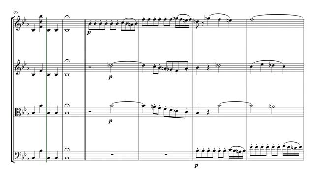 Mozart The Magic Flute Overture | String Quartet Sheet Music смотреть онлайн
