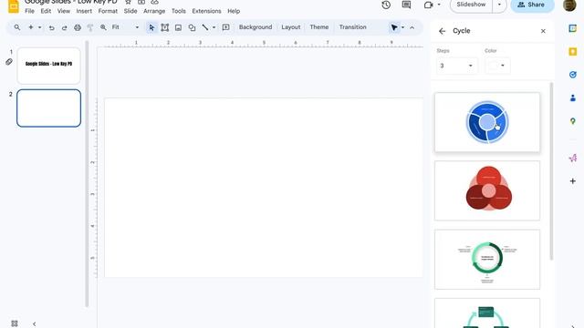 Low Key PD: Google Slides - Insert - Diagram смотреть онлайн