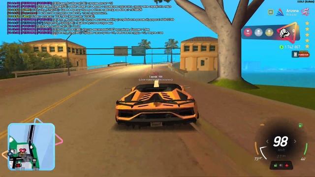 ТАКСУЮ на ЛАМБЕ в ГОРОДЕ VICE CITY на Аризона РП // ЗАРАБОТОК ТАКСИСТА в ВАЙС СИТИ Arizona RP